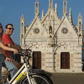 Pisa: Centro Histórico Autoguiado en Bicicleta