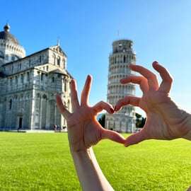 Guidad rundtur i Pisa: tornet, Borgo Stretto och Arno
