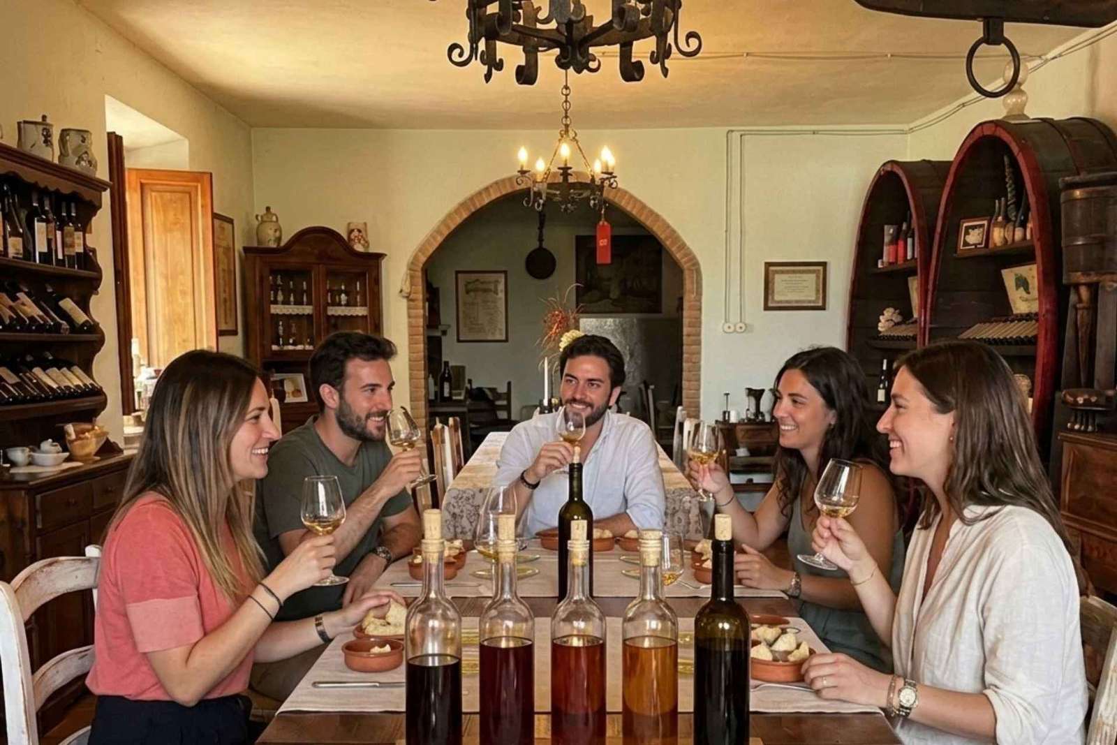Winery Tour near Pisa with Three-Wine Tasting in Peccioli