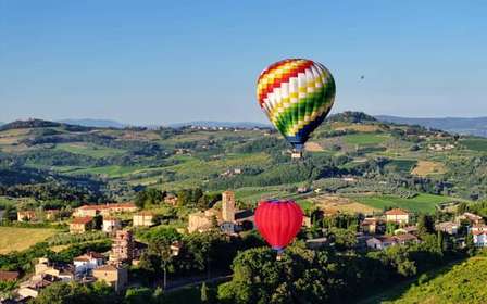 1-stündige Heißluftballonfahrt über die Toskana ab Lucca