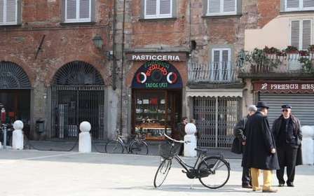 Fietstour door Lucca over de stadsmuren met wandeling
