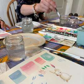 Aquarelcursus Lucca voor beginners in een landhuis