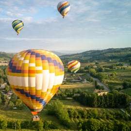 1-Hour Hot Air Balloon Flight Over Tuscany from Lucca