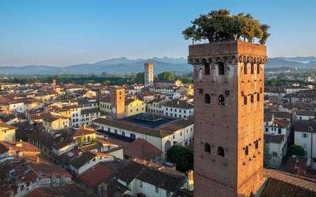Lucca: Eintrittskarte für den Guinigi-Turm mit Panorama-Ausblick