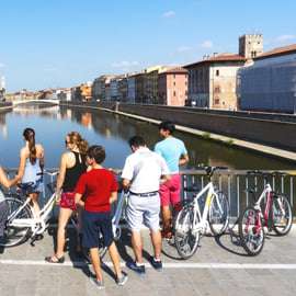 From Pisa to Lucca along Puccini cycling path