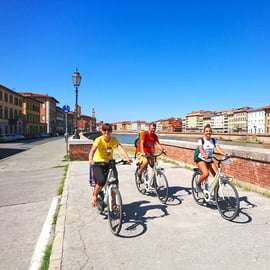 From Pisa to Lucca along Puccini cycling path